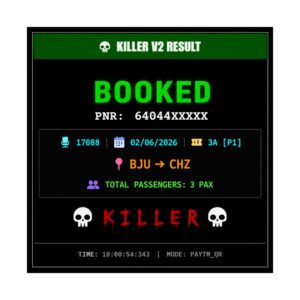 Killer Tatkal Software | Best Auto Tatkal Booking Software