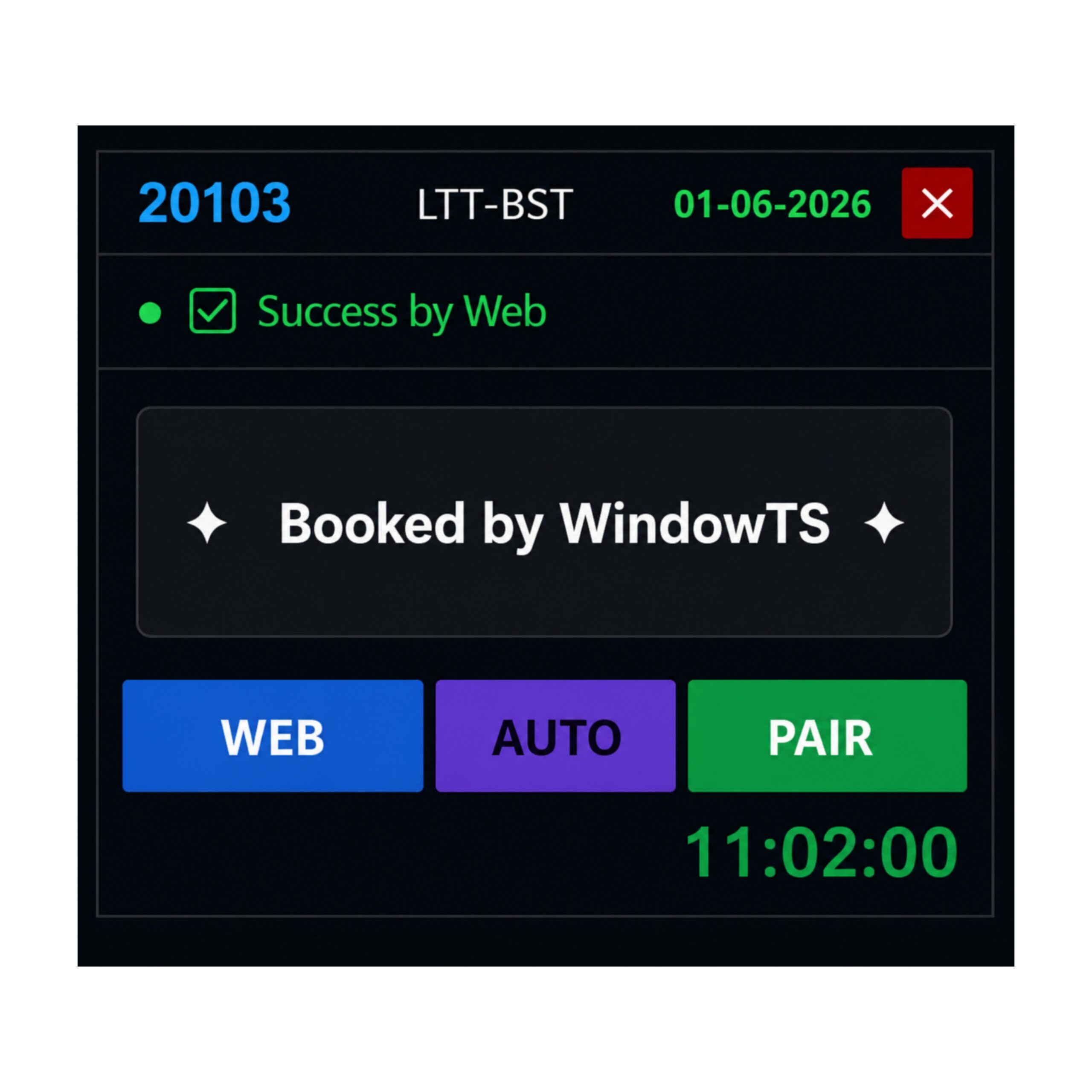 Window TS Software | Fast Booking Software