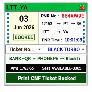 Black Turbo Tatkal Software | Fast Tatkal Booking Software